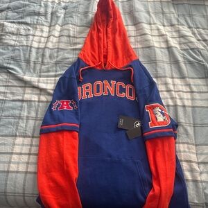 Bronco Blue and Orange Hoodie
